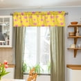 thumbnail image 3 of Yayeee Kitchen Valance Rod Pocket 54" x 18" Living Room Window Curtain, Big Pink Stars Pattern, 3 of 6