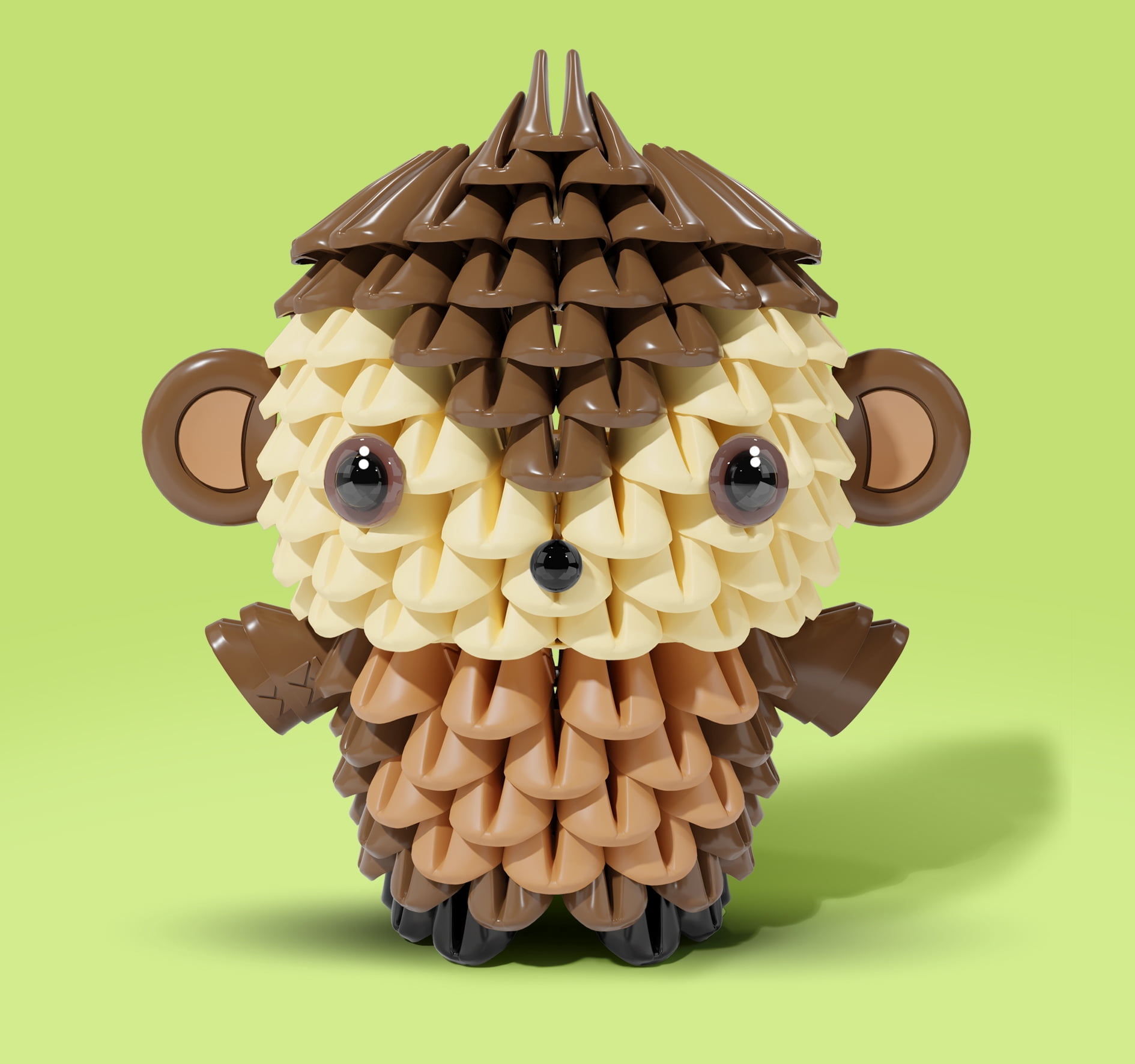 TRICOFUN Animals Soft Building Blocks Interactive Building Toy Millo the Monkey 1107-MONKEY