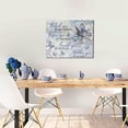 thumbnail image 6 of Butterfly Wall Art Purple Flower Pictures Wall Decor Farmhouse Rustic Floral Canvas Prints Motivational Quotes Painting Modern Artwork Home Decoration for Bathroom Bedroom Living Room, 6 of 7