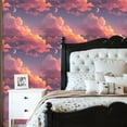 thumbnail image 6 of Boho Peel and Stick Wallpaper Enchanting Sky Glowing Sun Crescent Moon Radiant Hues Wall Mural 23.6in x 9.8ft Self Adhesive Removable Wall Paper Contact Paper for Nursery Bedroom Cabinets, 6 of 8