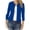 Blue women fall blazer a1, variant on Women Fall Winter 3/4 Sleeve Open Front Blazer Casual Basic Solid Cover Up Tshirt Tops Dressy Trendy Office Work Blouses, White 2XL