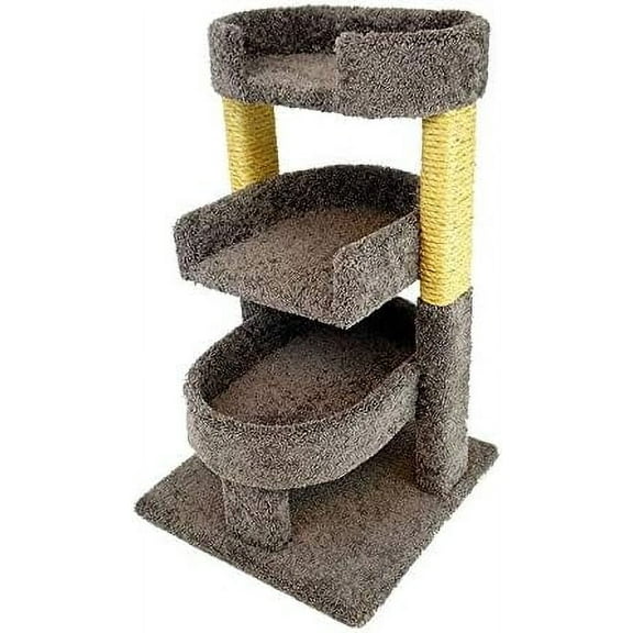 New Cat Condos Triple Cat Perch Gray