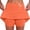 Orange, variant on FASHOFT Tennis Skirt For Women Mid Waist Skort With Pockets Two Piece Design Comfortable For Daily Sports And Casual Wear Womens Athletic Skirts Black