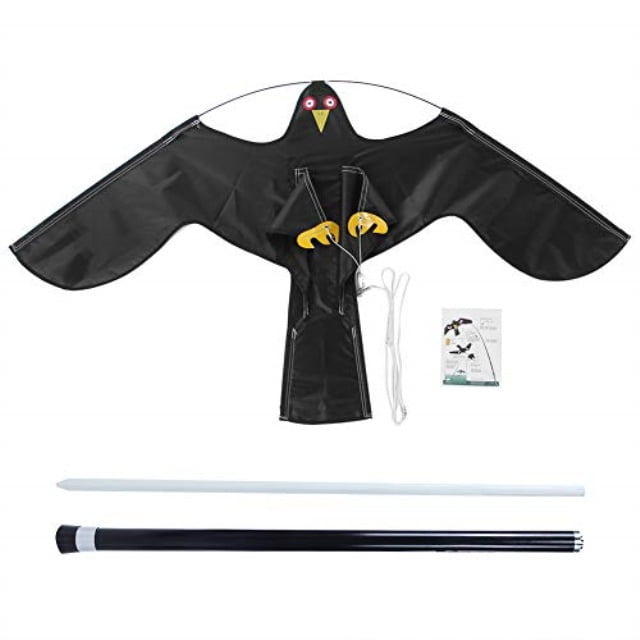 yosooo bird repeller, extendable bird repellent scarer flying hawk kite