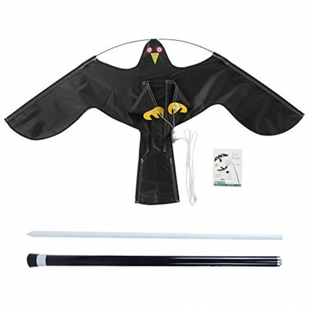 yosooo bird repeller, extendable bird repellent scarer flying hawk kite