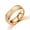 Rose Gold, variant on Stainless Steel Frosted Pearl Sand Couple Rings, Korean Style Geometric Rings for Women and Men, Individually Packed