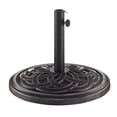 thumbnail image 3 of Middlebrook Designs Outdoor Patio Antique Bronze Round Circle Weave Umbrella Base, 3 of 5