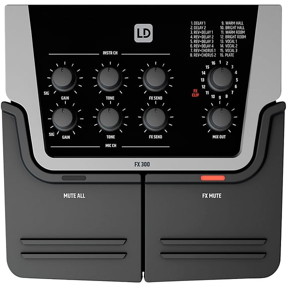 FX 300 Vocal Effects Processor With 2-Channel Pedal