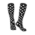 thumbnail image 4 of Easygdp Black And White Polka Dot Fashionable Adult Sockings&Sports Sockings&Breathable Sockings, Non-Pilling,Contrasting Color Design, 4 of 9