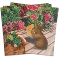 thumbnail image 3 of Zelten Colored Paper Party Napkins, 20 Count Shabby Chic for Wedding, Inner, Tea Party, Decoupage, Rabbit, 3 of 8