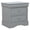 Grey, variant on Louis Philippe Traditional 2-Drawer Nightstand Bedside Table