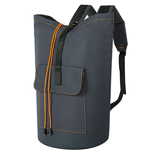 Durable Oxford Backpack Hamper Bag with Drawstring Closure for Travel YOUDENOVA Backpack Laundry Bag with Padded Adjustable Shoulder Strap and Pocket for College Dorm XL Camping