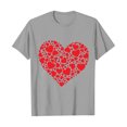 thumbnail image 2 of Goodtrade8 Crew Neck Valentines Womens Shirts Heart Valentines Womens Clothes Pullover Short Sleeve Cute Gifts Printed Tops for Women, 2 of 4
