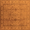thumbnail image 1 of Ahgly Company Indoor Square Oriental Orange Industrial Area Rugs, 8' Square, 1 of 4