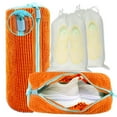 thumbnail image 1 of Bolsa para lavadora de zapatos, 2 unidades, tamaño XXL, reutilizables, color naranja, 1 of 7