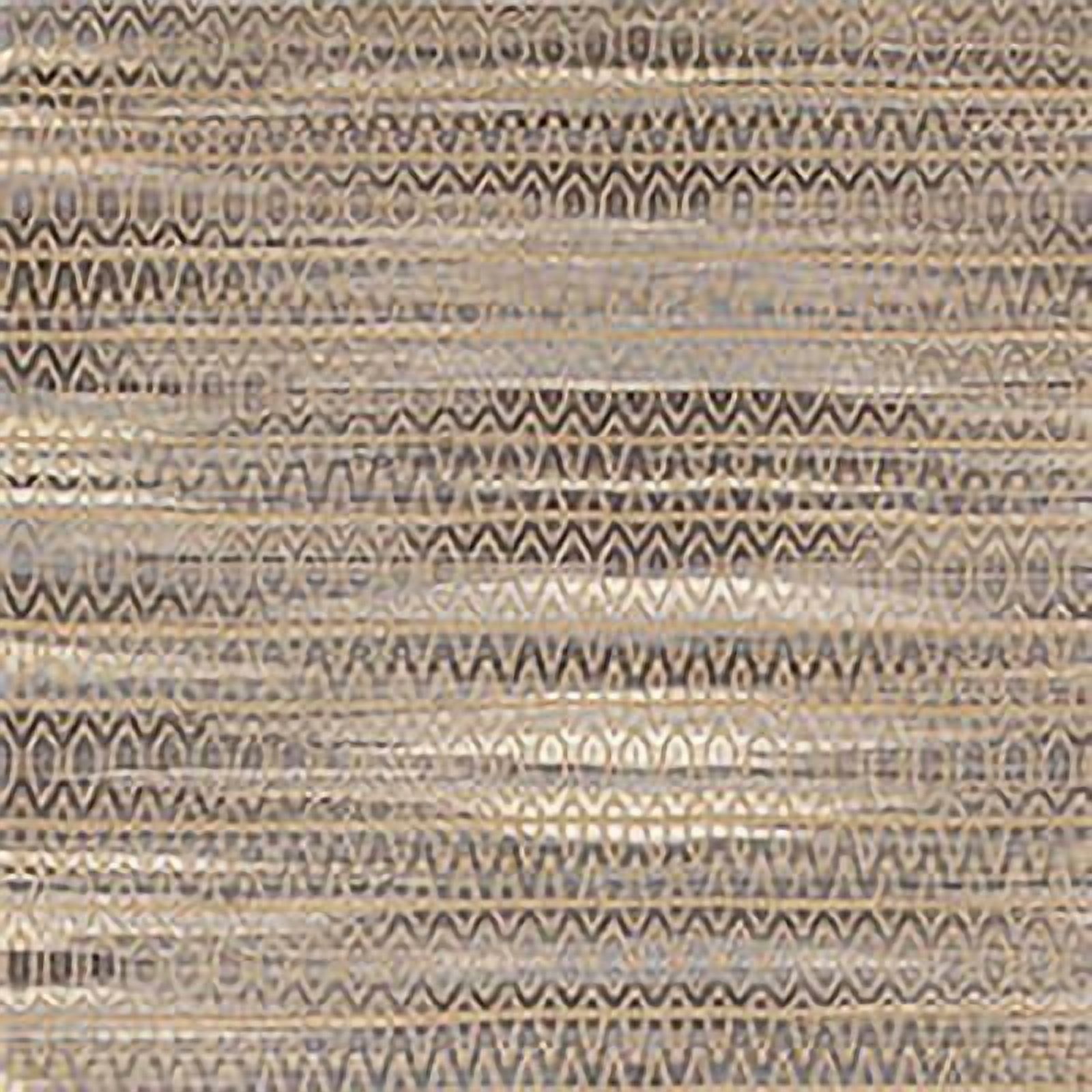 LR Home Ollie 9' x 12' Brown/Dark Gray Striped Geometric Braided Jute Indoor Area Rug