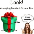 thumbnail image 2 of Annoying Nested Screw Gift Box, Annoying Gift Box, Standard Money Present Box, Prank Gift Boxes, Money Puzzle Box for Cash Gift, Reusable Prank Gift Packaging for Birthday, Christmas & Fun Party Game, 2 of 7
