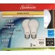 thumbnail image 1 of Bombillas LED Sunbeam A19, 9,5 W, 800 lm, 3000 K, regulables, paquete de 2, 1 of 3