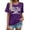 Purple, variant on Dance Mom Shirts Women Killin' This Dance Mom Thing T Shirt Funny Dance Mama Casual Short Sleeve Tee Tops Long Sleeve T Shirts for Woman
