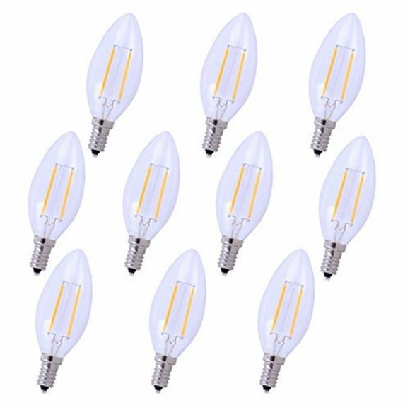 Elitco Lighting E12LED103-10PK 2.5W 165 Lumen LED E12 Candelabra Light Bulb - Pack of 10
