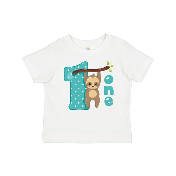 Inktastic Baby Sloth 1st Birthday Boys or Girls Baby T-Shirt