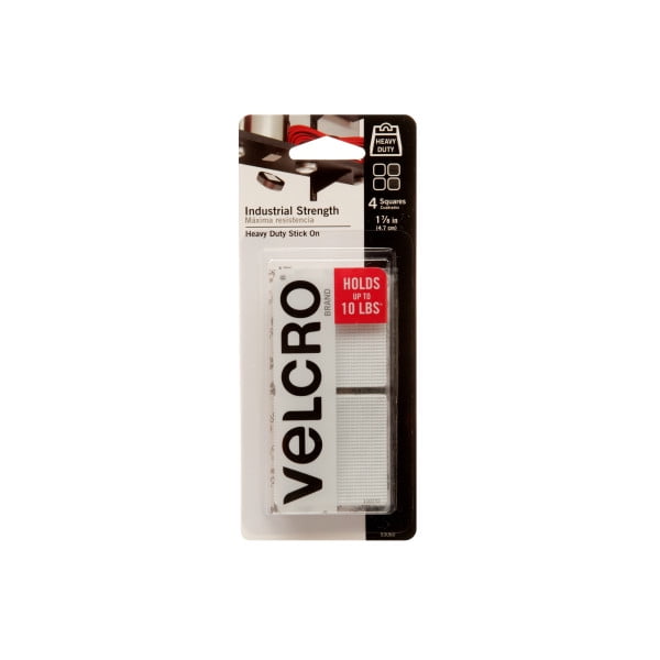 VELCRO Brand Industrial Strength Adhesive Back Squares, 1 7/8 Inch