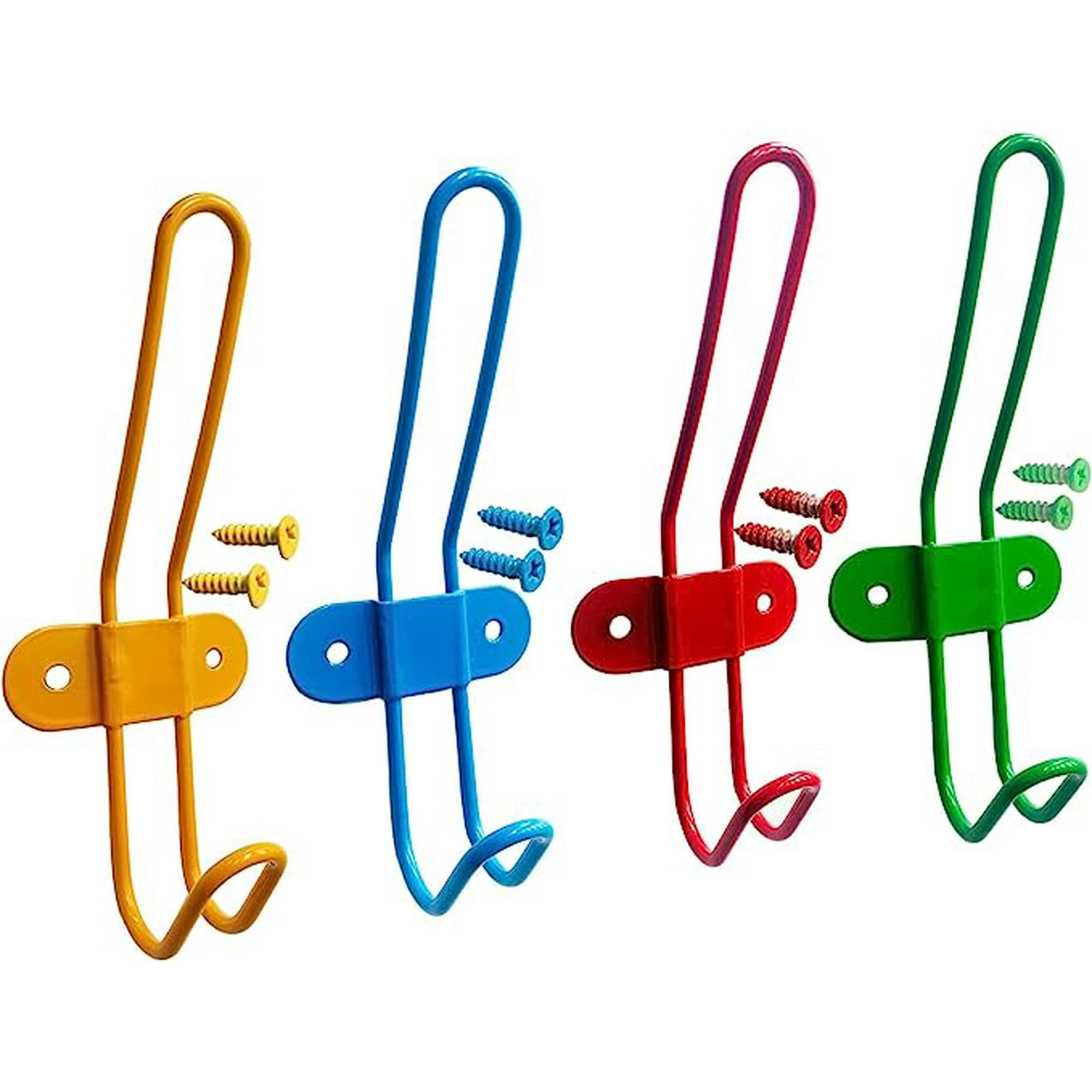 Children Coat Hangers Coat Rack for School Bags Coats Jackets Set of 4 Colorful Wall Mounted Coat Hooks for Children Kids Boys Girls Bedroom Nursery for Backpacks Towels Hats Robes Walmart