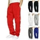thumbnail image 4 of 2024 pantalones casuales de deportes nuevos a la moda para hombres, además de pantalones de chándal de lana con pies agrupados y cuerda multibolsillos, pantalones Cargo para hombres, 4 of 5