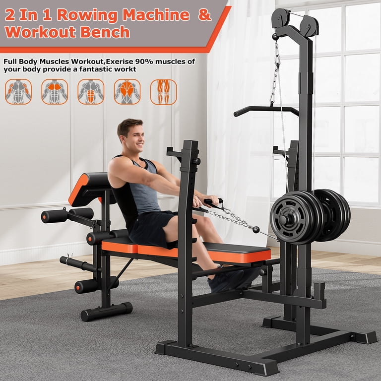 GIKPAL, Multi-Function Weight Bench, 800lbs, Full Body Workout