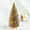 Gold, variant on Dvkptbk Miniature Sisal Frosted Christmas Tree, Mini Bottle Brush Trees, Plastic Tabletop Christmas Tree Ornaments, Miniature Pine Tree for Christmas Decorations Home Table Top Party (Brown)
