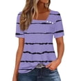 thumbnail image 1 of Usted Es Más Que una Camisa de Puntuación de Prueba, de Moda Casual Impreso Botón de Manga Corta Cuello en V para las Mujeres, 1 of 7