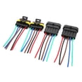 thumbnail image 1 of Car Waterproof Connector, Waterproof Practical Safe Connection Waterproof Electrical Connector Convenient  for Marines for Trucks for Boats for Cars 4P,5P,6P, 1 of 8