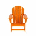 thumbnail image 3 of Westintrends Malibu Outdoor Rocking Chair Set of 4, All Weather Resistant Poly Lumber Classic Porch Rocker Chair, 350 lbs Support Patio Lawn Plastic Adirondack Chair, Orange, 3 of 9