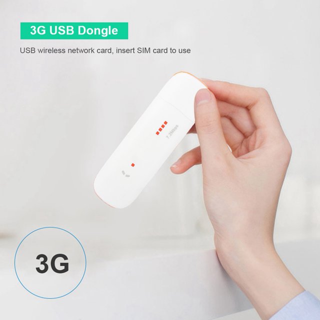 Dongle WIFI Pay, 3G Card USB Dongle UMTS B1 Go 4g Internet WIFI White As You Sim Card Does NOT Support