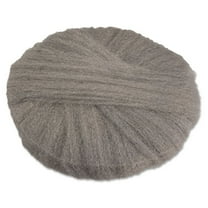 17 in. Diameter Grade 0 (Fine) Radial Steel Wool Pads - Gray (12/Carton)