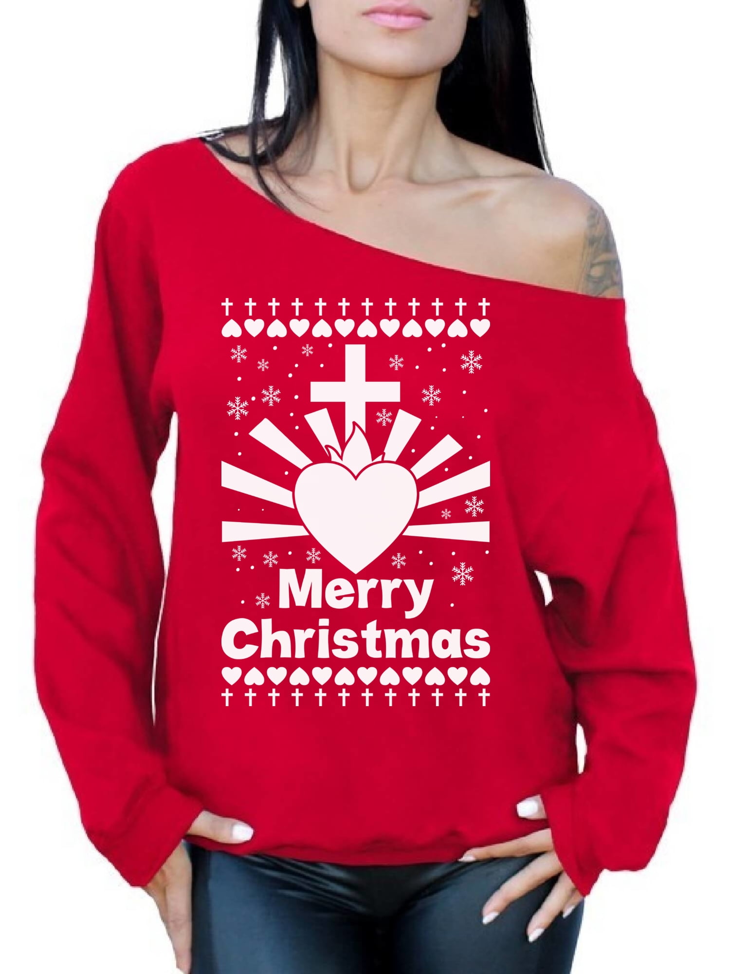 christmas vacation heart sweater