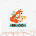thumbnail image 4 of Inktastic Big Sis Woodland Fox Sister Girls Toddler Dress, 4 of 5