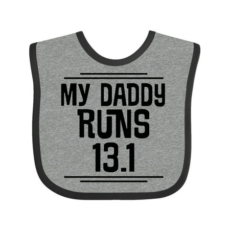 

Inktastic My Daddy Runs Half Marathon Gift Baby Boy or Baby Girl Bib