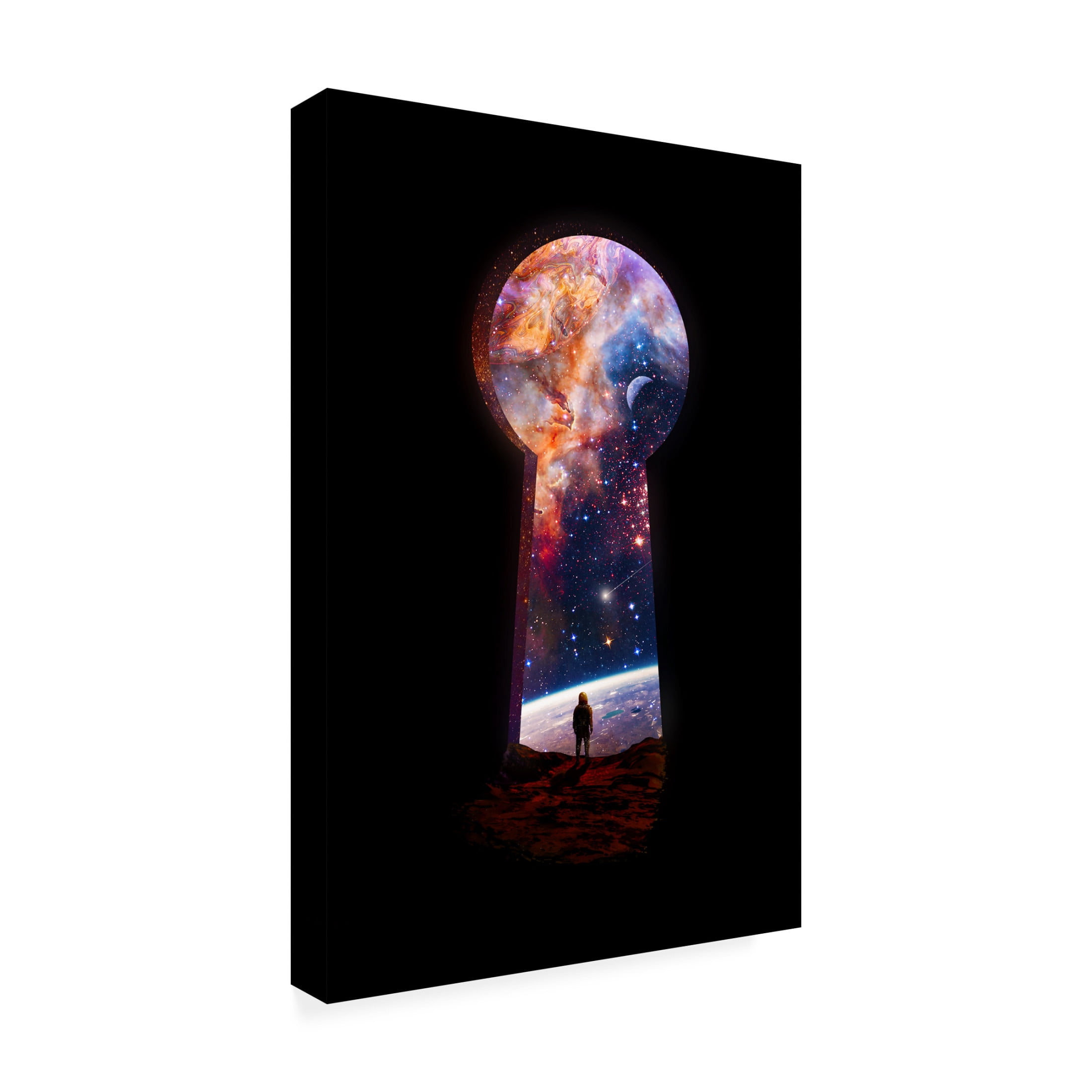 Canvas Wall Art - Francis Minoza 'Entrance' Wall Art for Living Room, Bedroom, or Office D?cor by Trademark Fine Art - 30 x 47 Inches