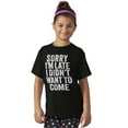 thumbnail image 3 of I Didn't Want to Come Introvert Funny Crewneck T Shirts Boy Girl Teen Brisco Brands M, 3 of 6