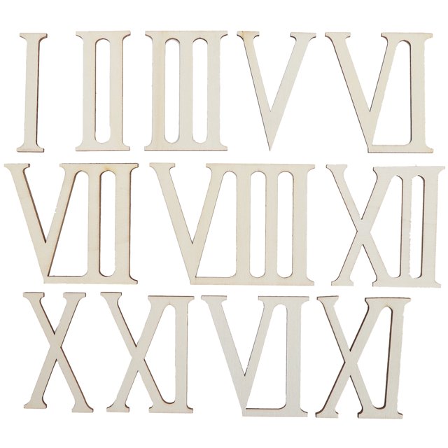 Clock Numbers Wood Numbers Wood Craft For Decoration Arts Craft DIY