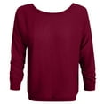 thumbnail image 4 of EDFBUYKRS Women's Casual Long Sleeve Tunic Tops Crew Neck Color Block Blouses L, 4 of 4