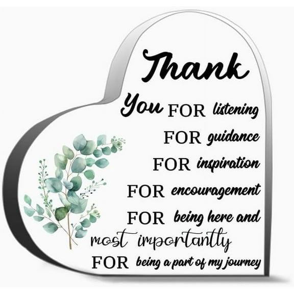 Appreciation Gifts Thank You Gift For Women Men Coworkers Farewell Gift Employee Appreciation Gifts Thank You Gifts For Women Men, Decoration Heart Shape Acrylic Sign Gift