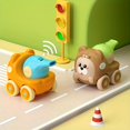 thumbnail image 2 of LNGOOR 4pcs Animal Cartoon Inertia Toy Cars with Whistle - Perfect Gift for Youngsters, 2 of 7