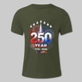 thumbnail image 4 of TOWED22 Men's 250th America Anniversary Casual Printed T-Shirt American Flag Shirt Men 250 Years of Freedom Shirt(AG,XL), 4 of 7