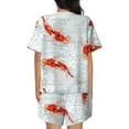 thumbnail image 3 of Lsque Koi Fish Corals,Spring Summer Women's Short-Sleeved Pajama Set - 2 Piece Soft and Lightweight Sleepwear Set-XX-Large, 3 of 9