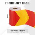 thumbnail image 2 of Uxcell Reflective Tape, Self-Adhesive Trailer Reflector Tape Waterproof Warning Sticker Yellow-red 6 Inch x 82 Feet, 2 of 6