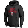 thumbnail image 2 of Men's Black Wisconsin Badgers Hometown Collection Jump Around Pullover Hoodie, 2 of 3