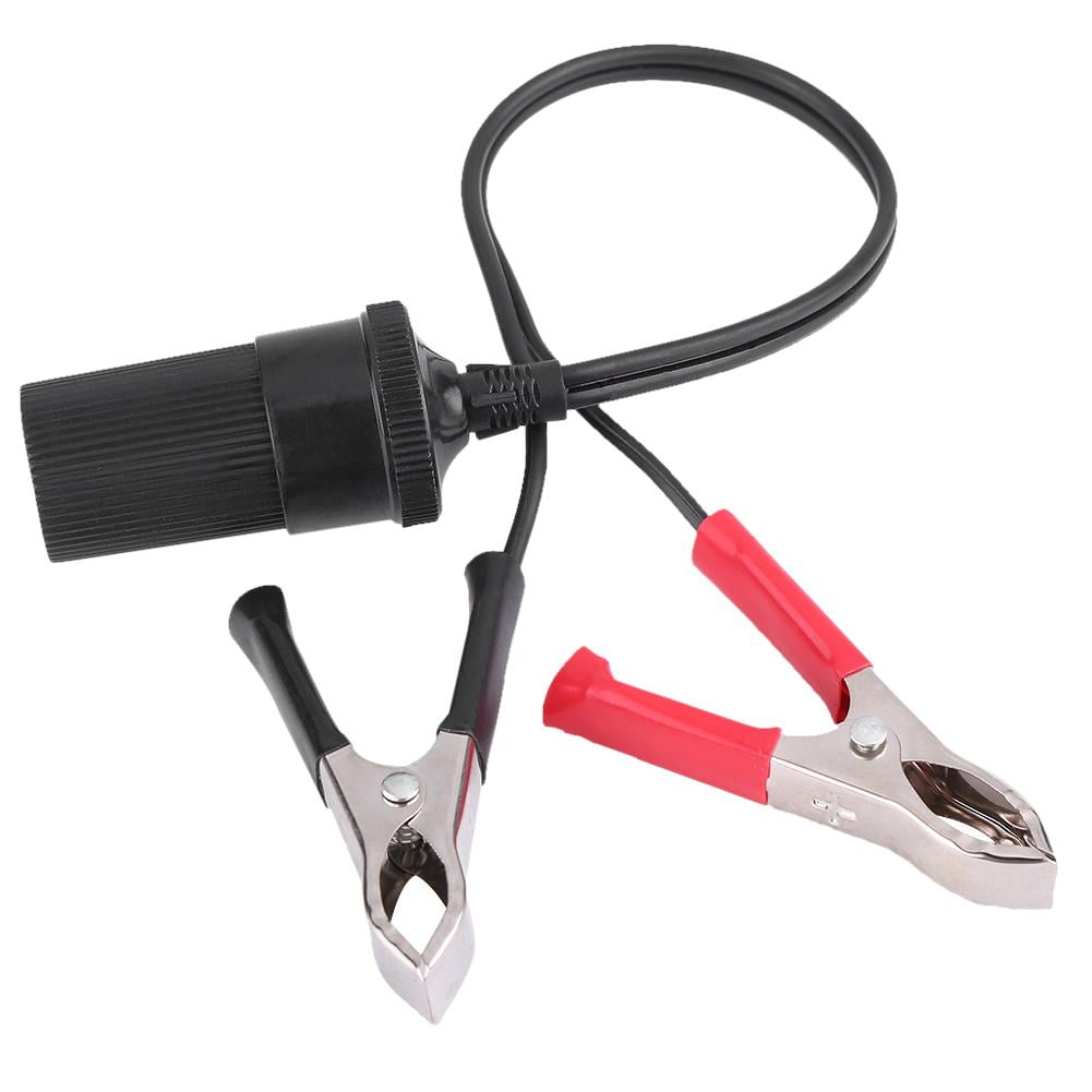 LYUMO Car Battery Terminal Clip-on Cigarette Lighter Socket Adapter Auxiliary Power Clamps 12V , Car Power Clips, Car Power Supply