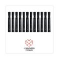 thumbnail image 5 of Chisel Tip Permanent Marker, Broad Chisel Tip, Black, Dozen | Bundle of 5 Dozen, 5 of 7
